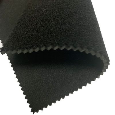 Polyester Örme Siyah W130cm SBR Çift Taraflı Neopren Kumaş